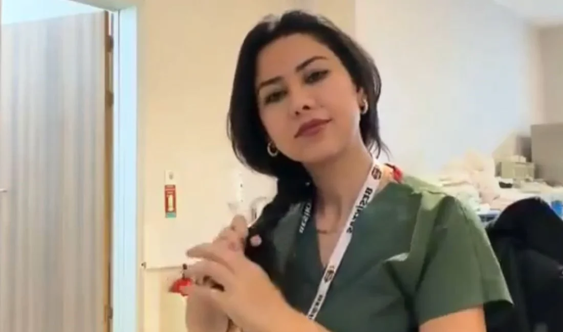 Kocaeli’de görev yapan hemşire İ.A., sosyal medyada tepki çeken paylaşımı