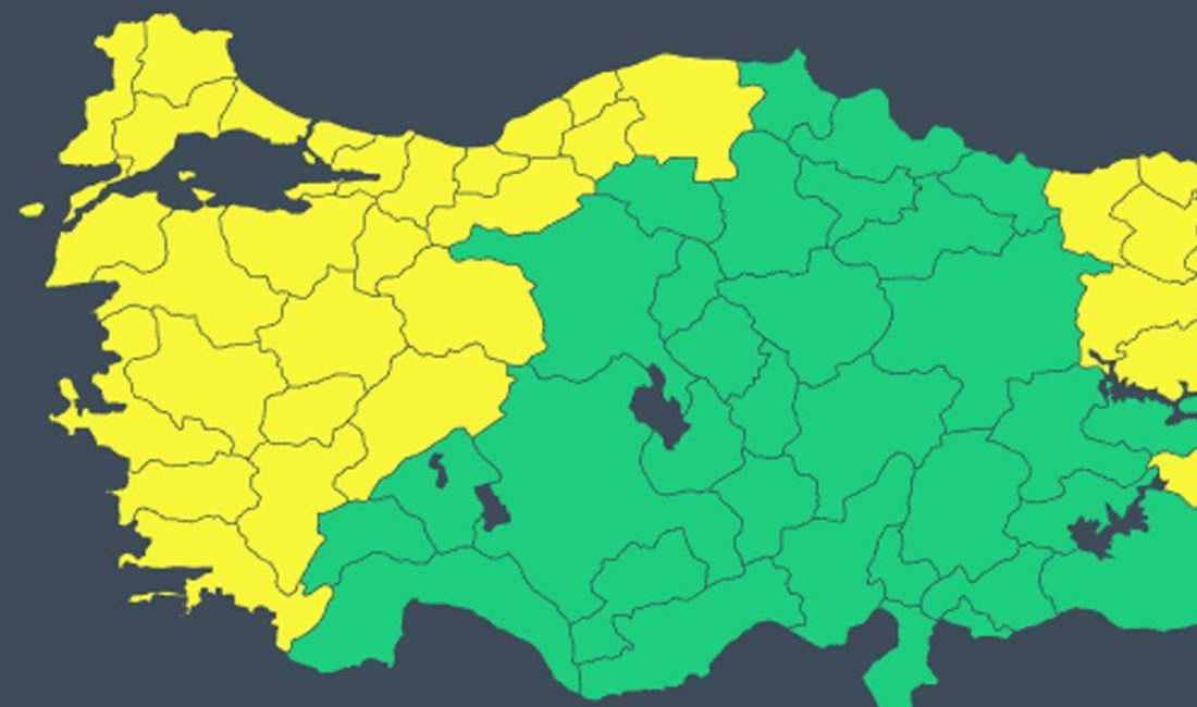 Meteoroloji Genel Müdürlüğü, sağanak, kar, fırtına ve çığ tehlikesi nedeniyle