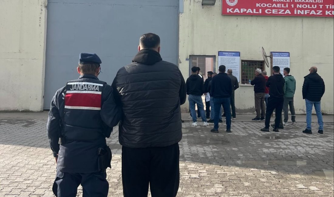 Kocaeli İl Jandarma Komutanlığı tarafından yürütülen çalışmalar kapsamında, hakkında kesinleşmiş