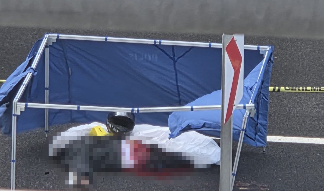 Ankara’nın Elmadağ ilçesinde meydana gelen kazada bariyere çarpan motosikletin sürücüsü