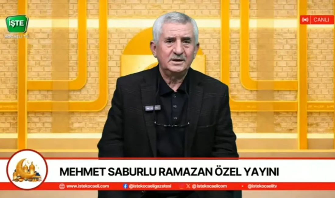 İşte Kocaeli TV olarak, Mehmet Saburlu ile ilk canlı yayınımızı