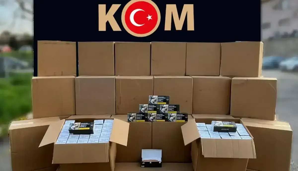 D-100 Karayolu’nda durdurulan araçta yaklaşık 600 bin dal boş makaron