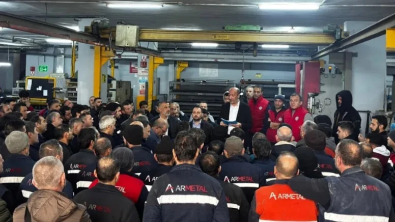 Gebze’de faaliyet gösteren Ar-Metal fabrikasında Toplu İş Sözleşmesi görüşmeleri anlaşmayla