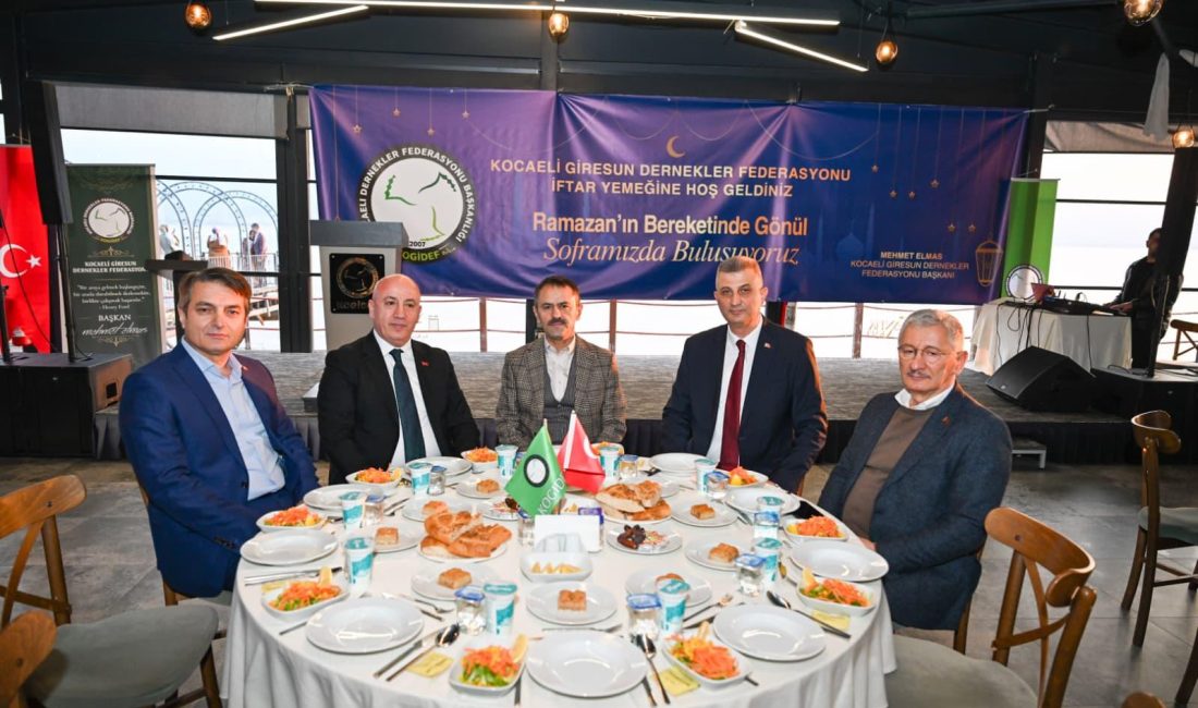 Kocaeli Valisi İlhami Aktaş, Kocaeli Giresun Dernekler Federasyonu tarafından düzenlenen