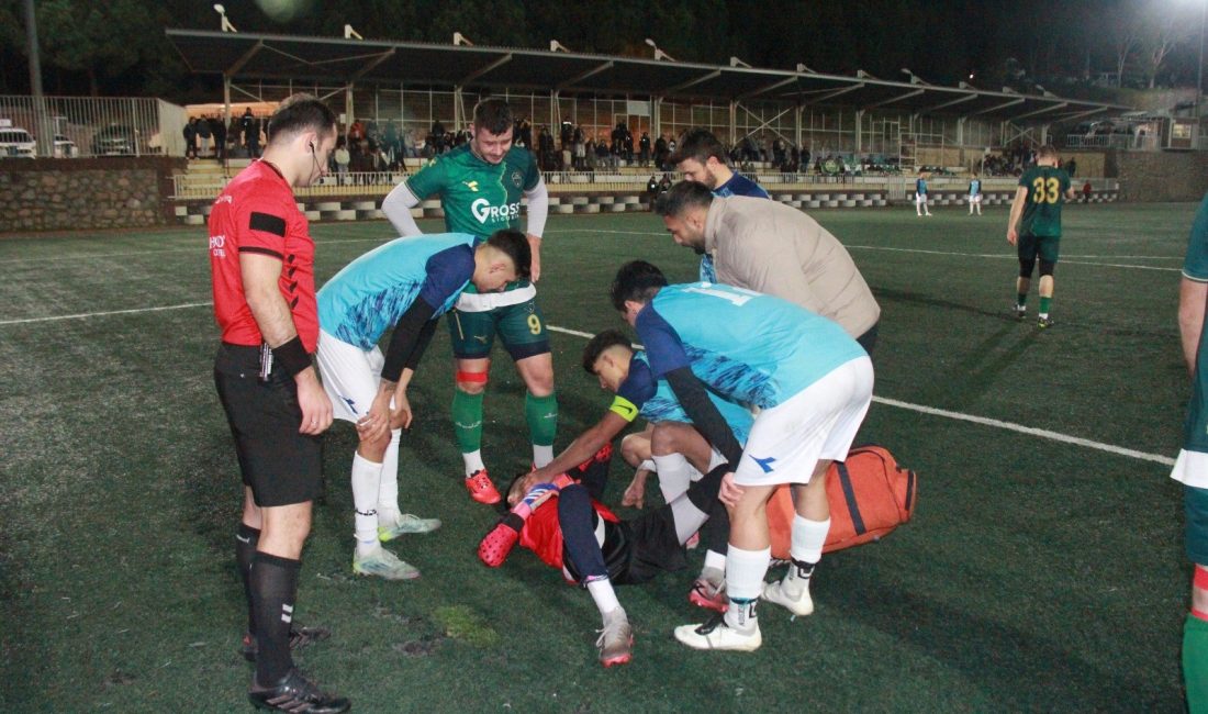 1. Amatör Küme play-off maçlarında futbolcuların, aynı anda oynanan diğer