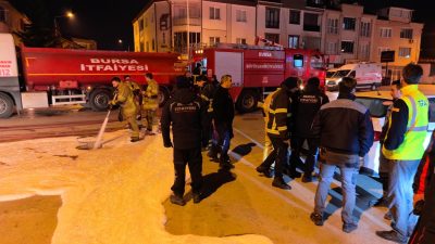 Bursa’nın İnegöl ilçesinde bazı mahallelerde apartman dairelerinden gelen gaz kokusu