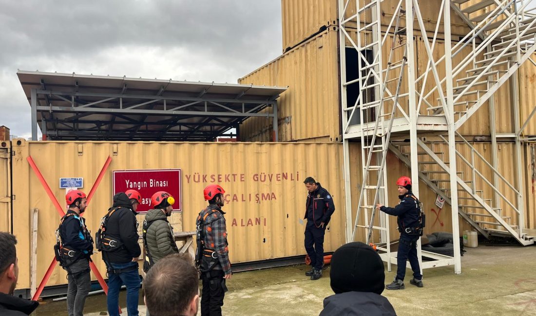 Kocaeli Büyükşehir Belediyesi, iş güvenliği önlemleri kapsamında saha personeline yönelik