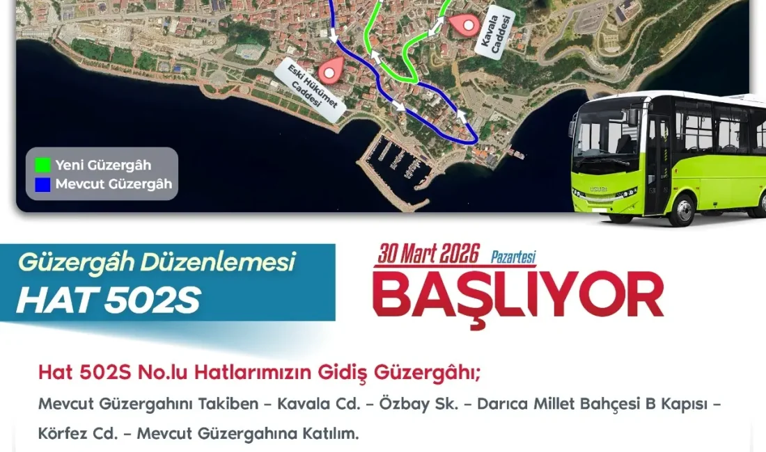 Kocaeli Büyükşehir Belediyesi, Darıca Kaymakamlığı ve Darıca Belediyesi’nin yeni hizmet