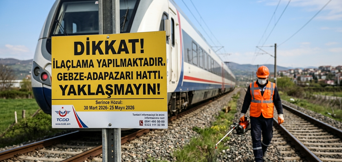 TCDD, Gebze-Arifiye-Adapazarı demiryolu hattında 30 Mart - 25 Mayıs tarihleri