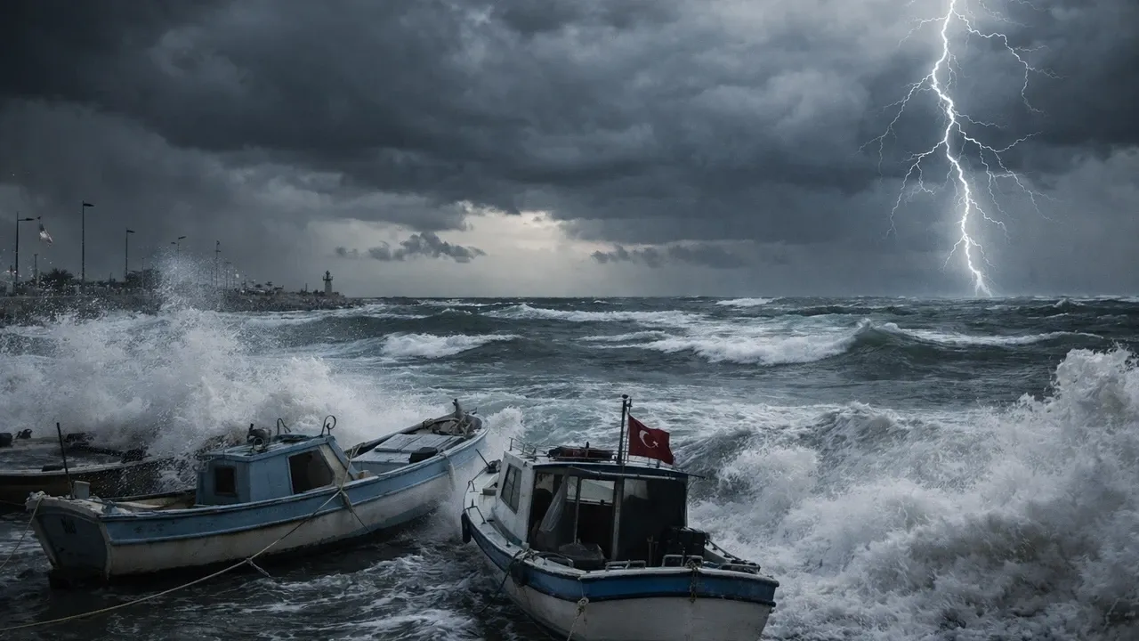 Karadeniz'de fırtına