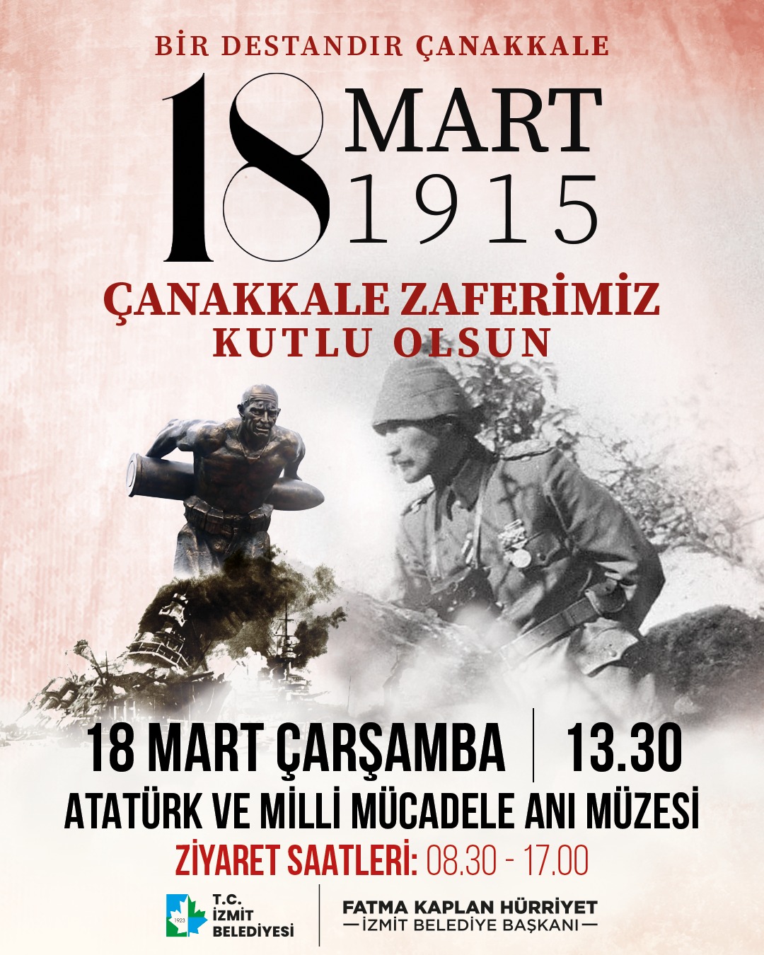 İzmit Belediyesi, 18 Mart Çanakkale Zaferi ve Şehitleri Anma Günü’nün
