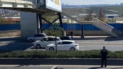 Ankara'nın Yenimahalle ilçesinde bugün öğle saatlerinde kan donduran bir iş