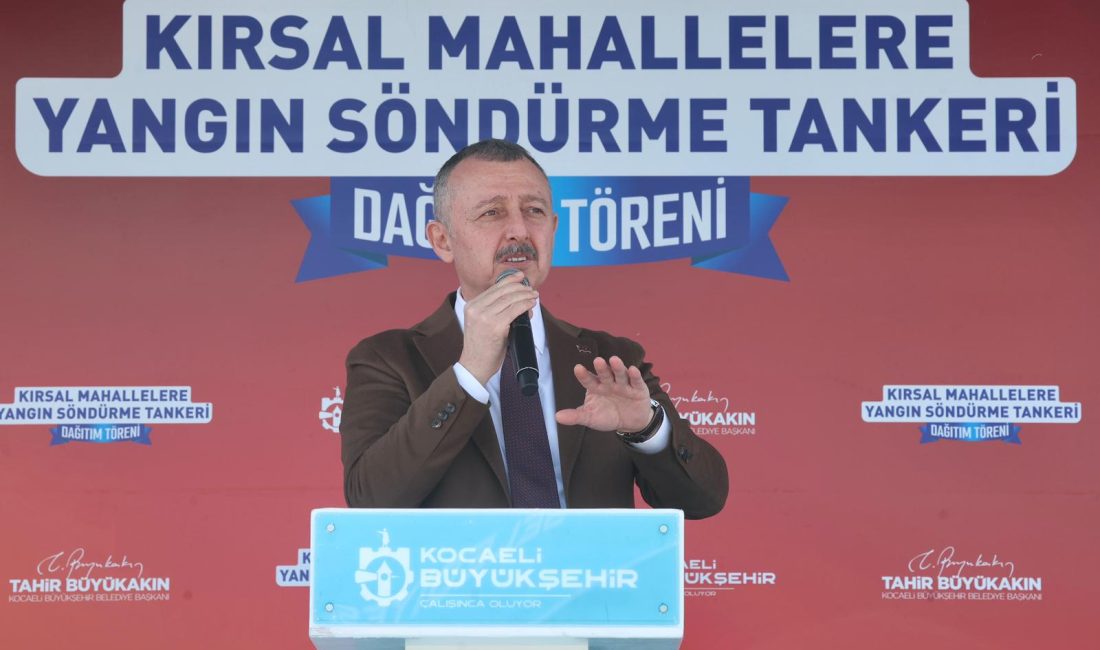 Kocaeli Büyükşehir Belediyesi, kırsaldaki yangın söndürme tankerlerinin sayısını 105’e çıkardı.