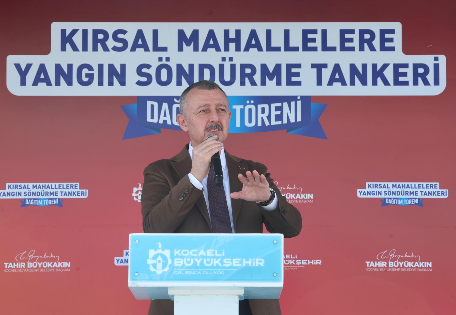 Kocaeli Büyükşehir Belediyesi, kırsaldaki yangın söndürme tankerlerinin sayısını 105’e çıkardı.
