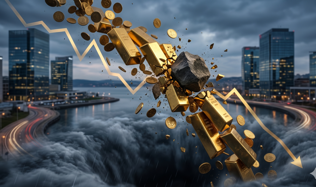 Altın yatırımcıları bugün güne "kırmızı" bir tabloyla uyandı. Küresel piyasalarda