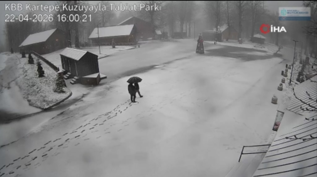 Kocaeli'de bahar ortasında kış geri döndü. Meteorolojinin yaptığı yağış uyarısının