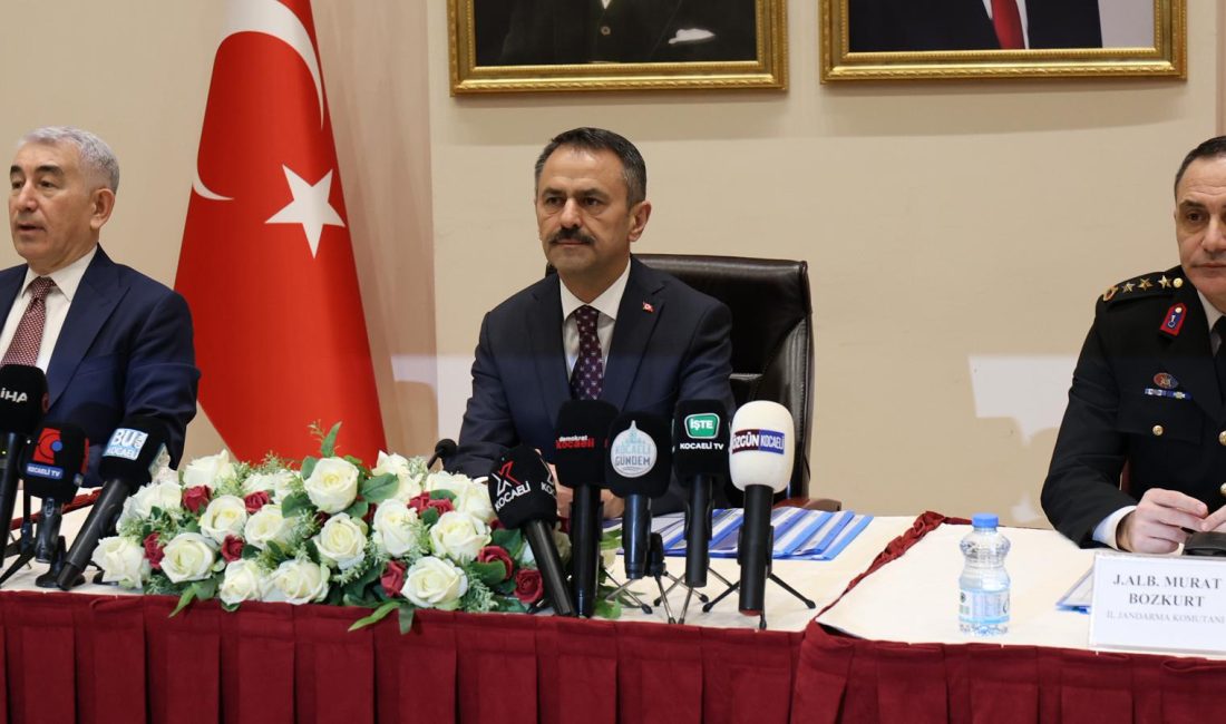 Kocaeli Valisi İlhami Aktaş, il genelinde yürütülen güvenlik ve asayiş