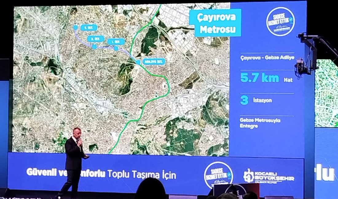 Kocaeli Büyükşehir Belediye Başkanı Tahir Büyükakın, “Sadece Hizmet Ettik” sunum