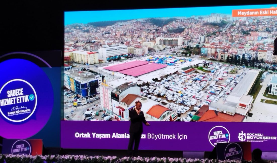 Kocaeli Büyükşehir Belediye Başkanı Tahir Büyükakın, “Sadece Hizmet Ettik” sunum