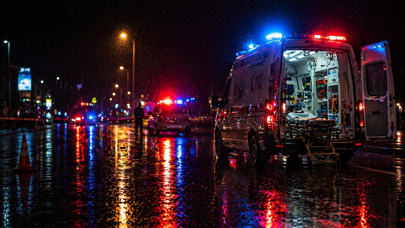 İzmit 28 Haziran Mahallesi’nde üç aracın karıştığı zincirleme trafik kazası
