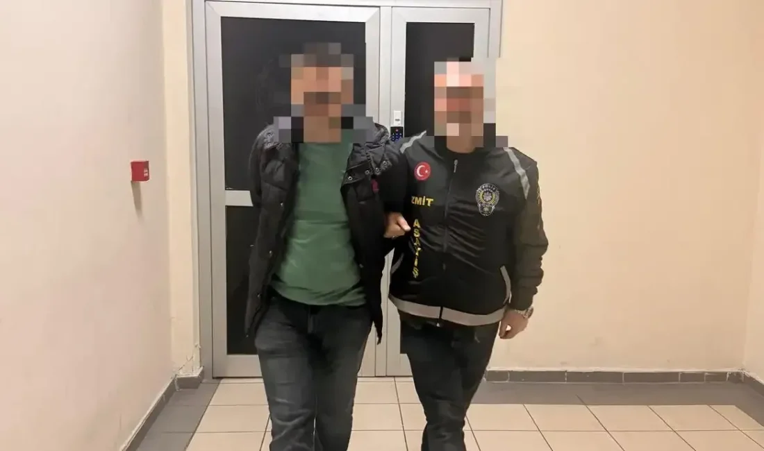 Kocaeli İl Emniyet Müdürlüğü ekiplerince İzmit’te düzenlenen operasyonda, hakkında 6