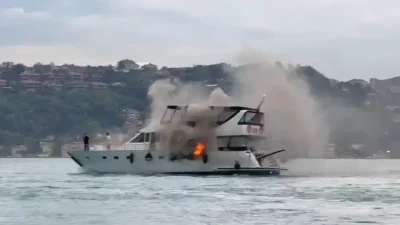 İstanbul Boğazı’nda korku dolu anlar yaşandı. Beşiktaş Bebek Sahili açıklarında