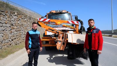 Kocaeli Büyükşehir Belediyesi bünyesindeki A Takımı ekipleri, çok fonksiyonlu iş