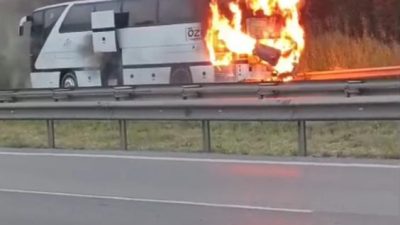 Kocaeli’nin ulaşım ana arteri olan TEM Otoyolu Gebze mevkisinde, sabah