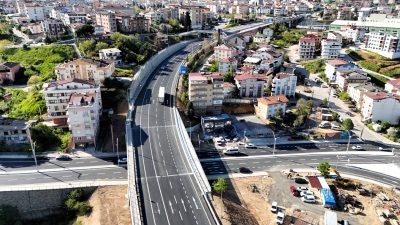 Gebze bölgesinde hayata geçirilen "Eskihisar Feribot Yolu-Cengiz Topel Caddesi Kesişimi
