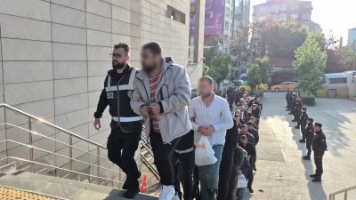 Eskişehir merkezli yürütülen ve Kocaeli'nin de aralarında bulunduğu 33 ili