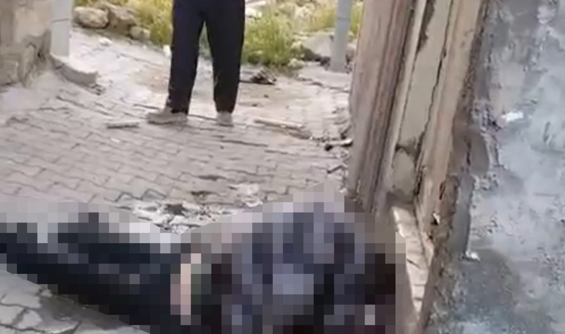Siirt merkezde bayram namazı saatlerinde evinin önündeki caddede yerde hareketsiz