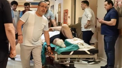 Bursa’nın İnegöl ilçesinde bahçesinde çim biçen 24 yaşındaki Furkan K.,