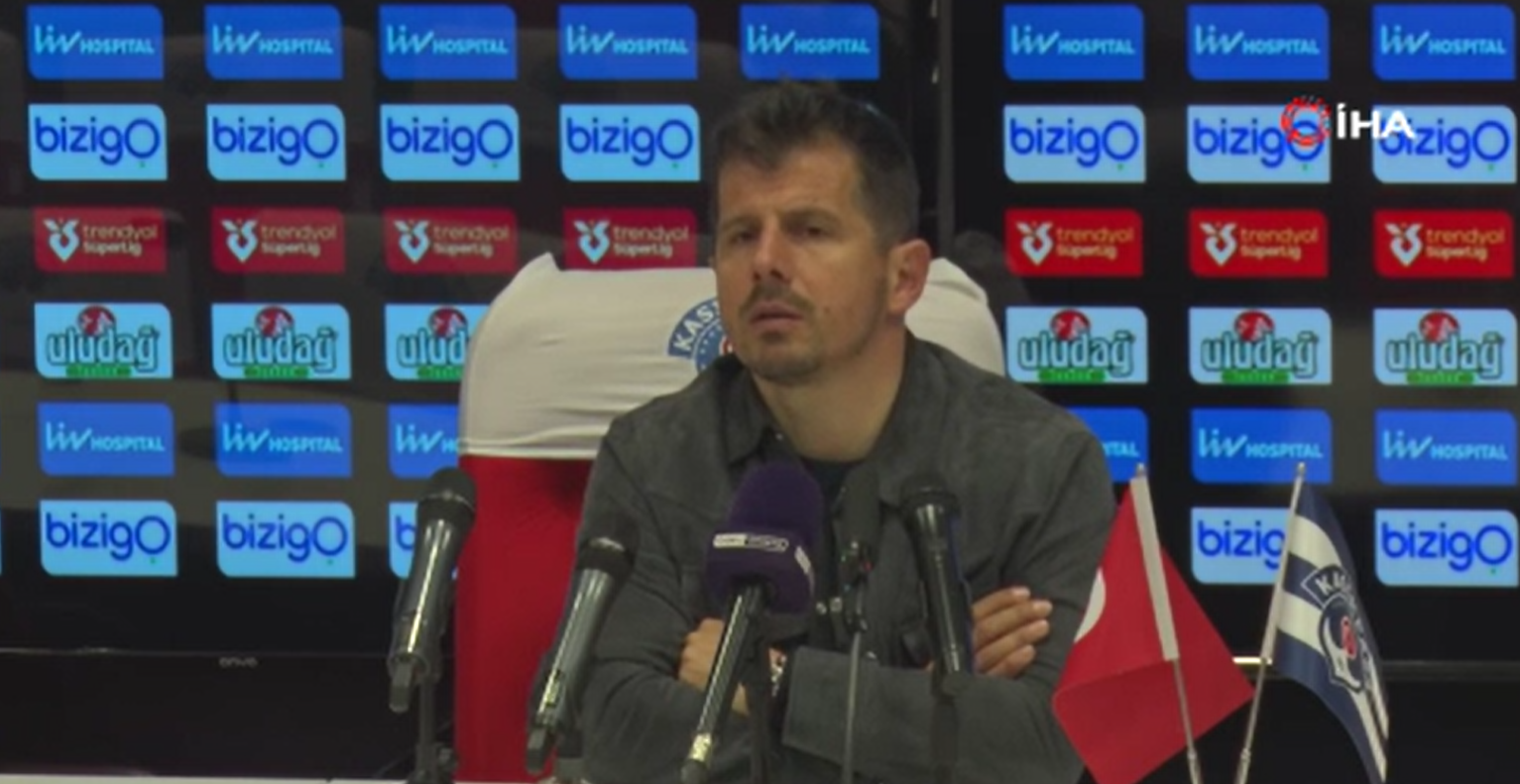 Kasımpaşa Teknik Direktörü Emre Belözoğlu, Kocaelispor beraberliğinin ardından yaptığı açıklamada