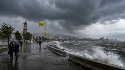 Balkanlar üzerinden gelen soğuk hava dalgasıyla birlikte Kocaeli ve çevresinde
