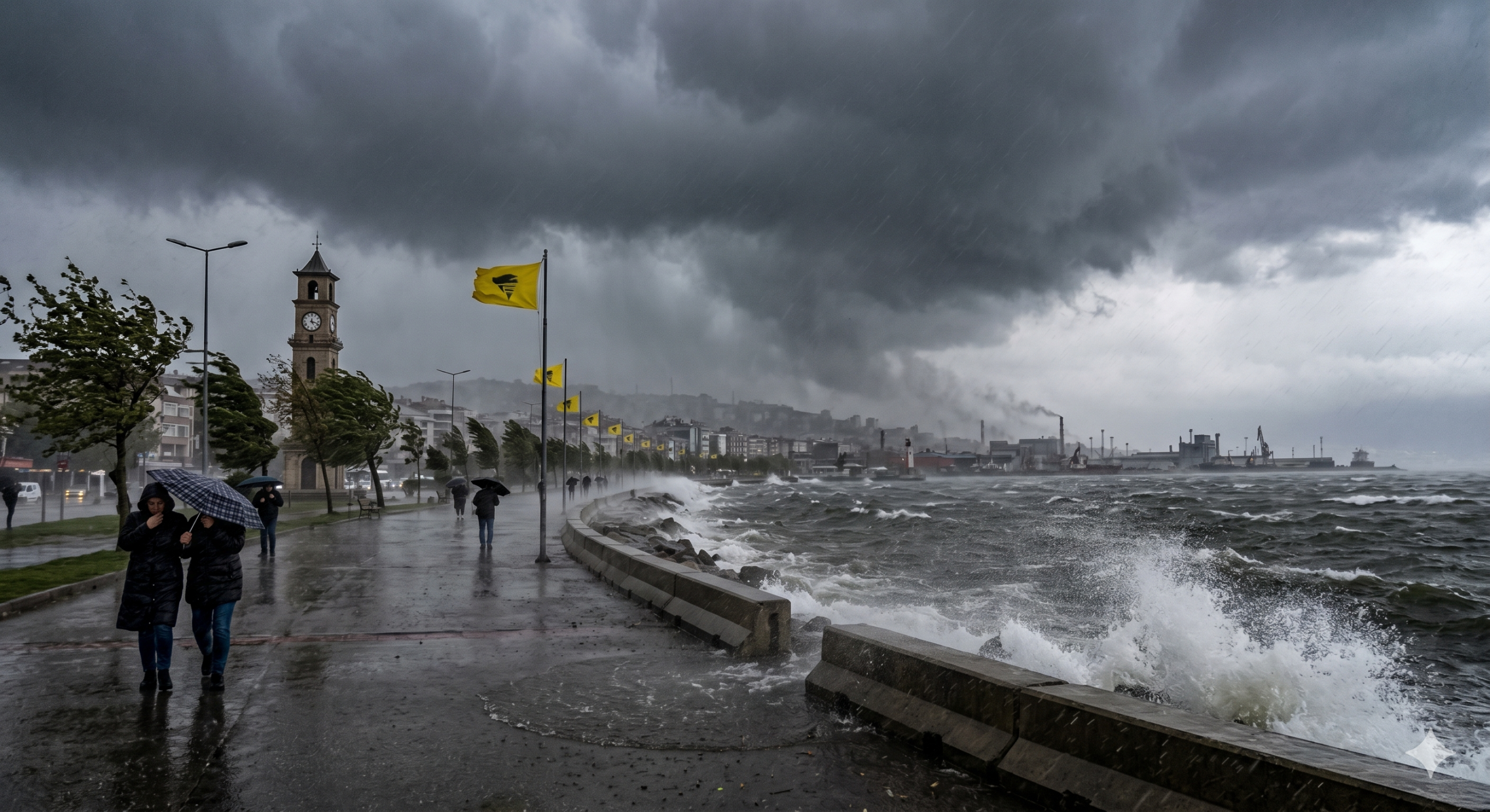 Balkanlar üzerinden gelen soğuk hava dalgasıyla birlikte Kocaeli ve çevresinde