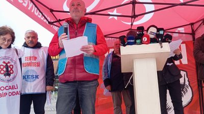 İzmit Sabri Yalım Parkı’ndan Real AVM bölgesine kadar uzanan kortejlerde