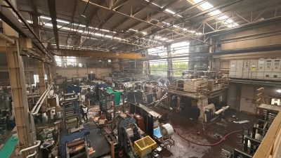 Sakarya Hendek OSB'deki bir fabrikada buhar kazanının patlaması sonucu çıkan
