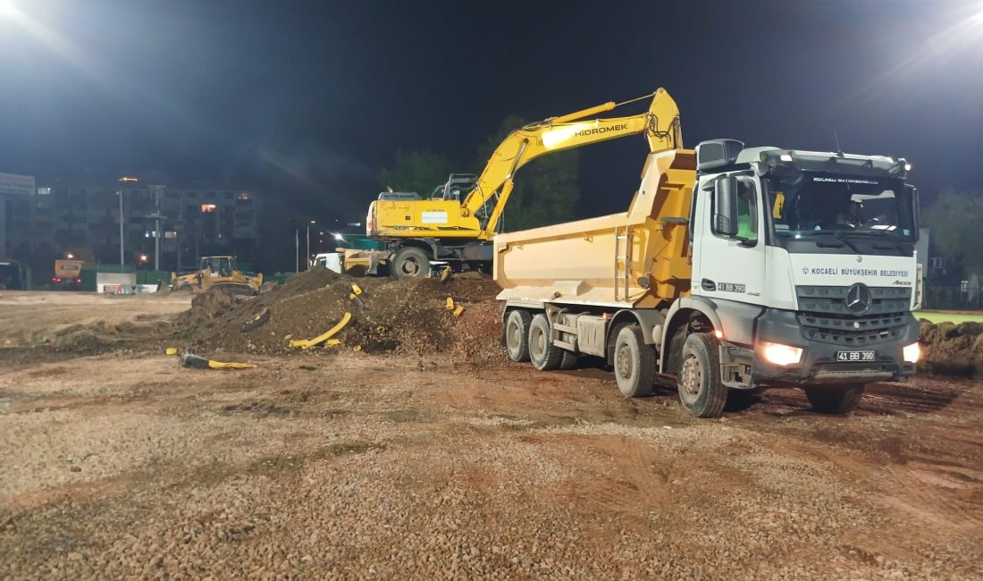 Körfez ilçesinde Kocaeli Büyükşehir Belediyesi tarafından yürütülen altyapı ve spor