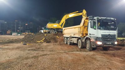 Körfez ilçesinde Kocaeli Büyükşehir Belediyesi tarafından yürütülen altyapı ve spor