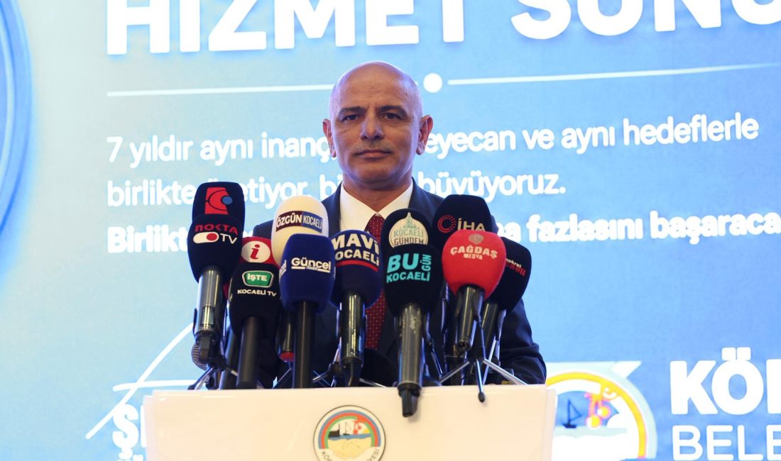 Körfez Belediye Başkanı Şener Söğüt, görevdeki 7. yılını dev bir