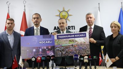 AK Parti Kocaeli İl Başkanı Şahin Talus, gerçekleştirdiği basın açıklamasında