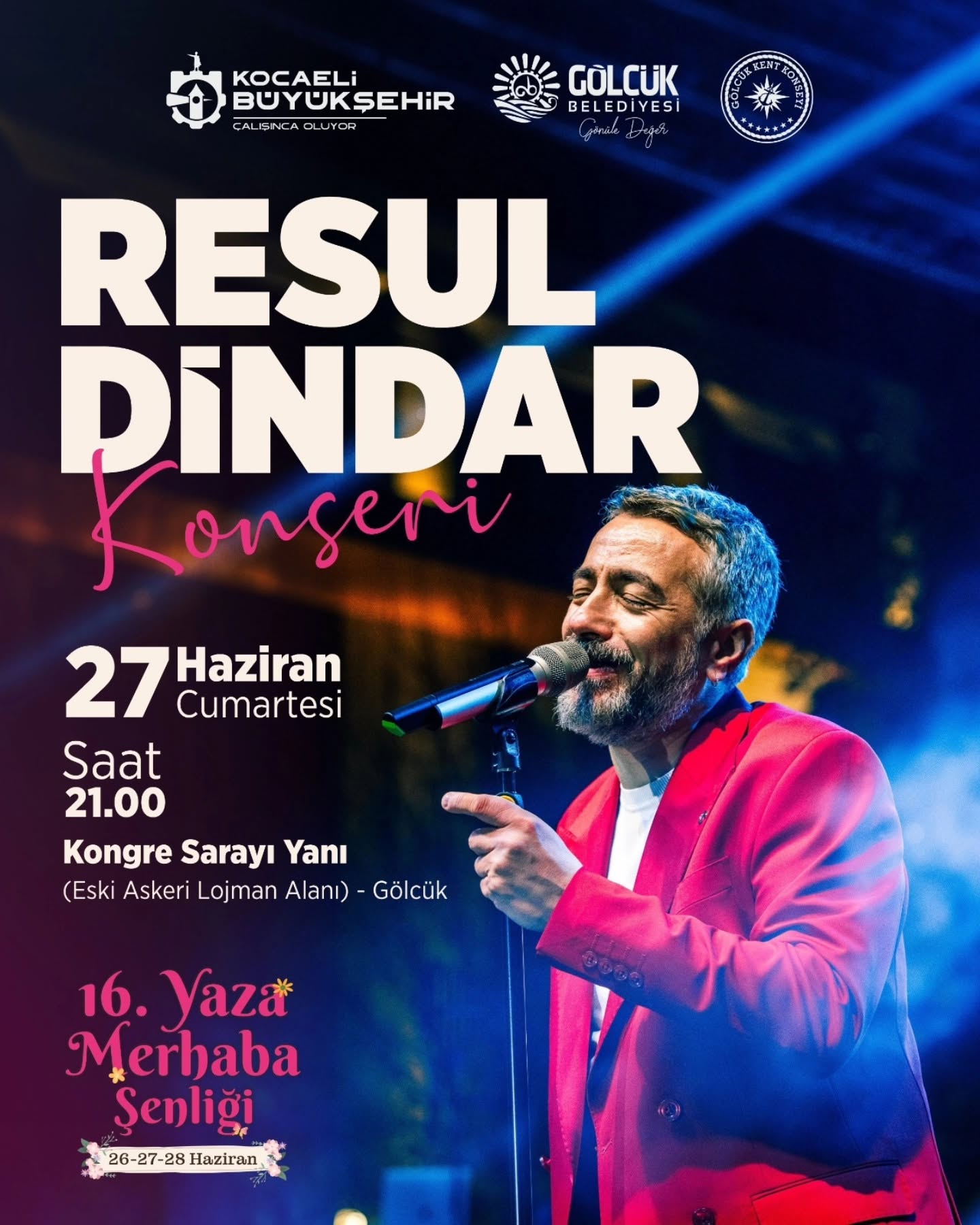 Kocaeli'de Resul Dindar ile yaza merhaba konseri