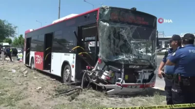 Ankara’da, Ankara Büyükşehir Belediyesi EGO Genel Müdürlüğü’ne ait bir yolcu