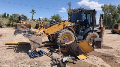 Şırnak’ın Cizre ilçesinde bir iş makinesi tamir atölyesinde meydana gelen