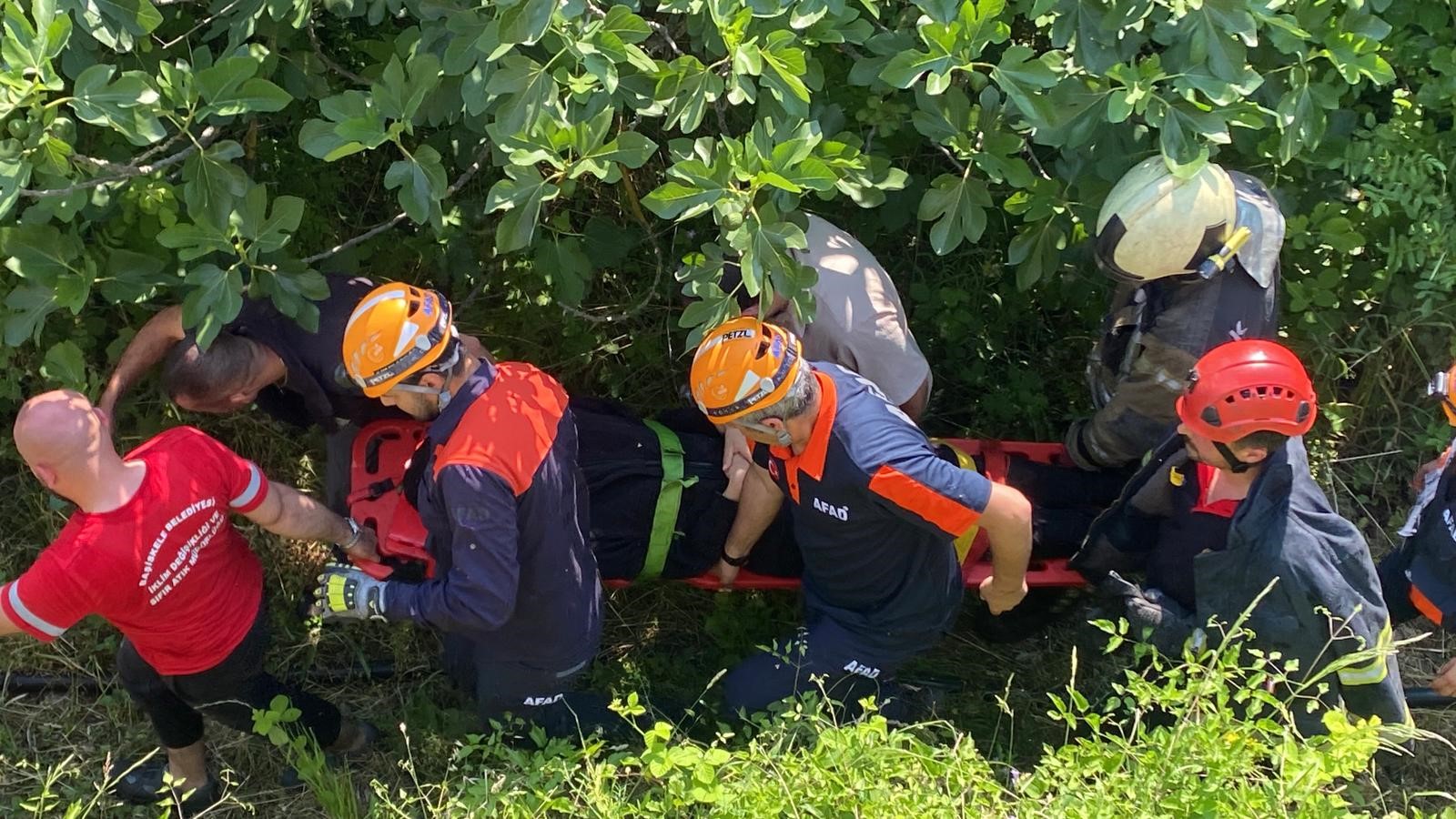 Kocaeli'de feci olay: 80 metreden uçtu