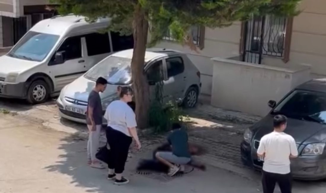 Bursa’nın Osmangazi ilçesinde sokak ortasında bıçaklarla birbirine saldıran iki kardeş