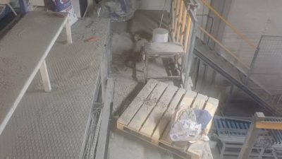Bilecik'in Bozüyük ilçesinde faaliyet gösteren bir işletmede yürekleri ağza getiren