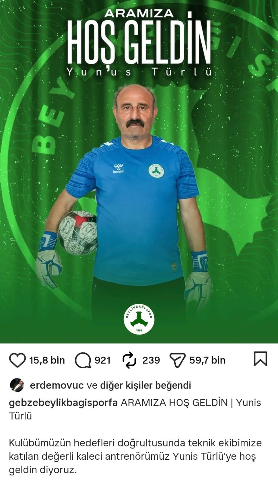 Kocaeli futbolunda görülmemiş olay: "Hoş geldin" paylaşımı sosyal medyayı yıktı geçti!
