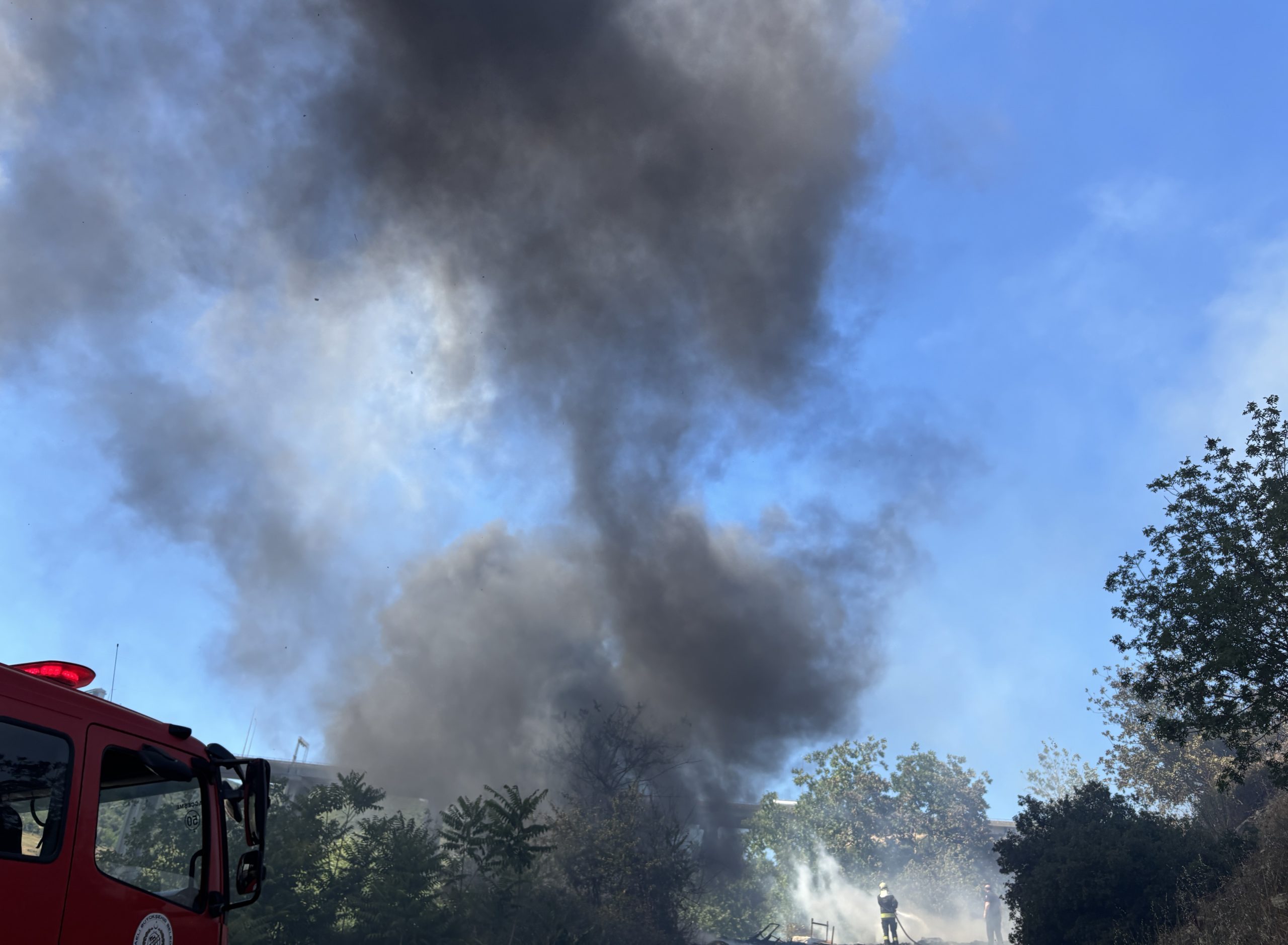 Kocaeli'de dev yangın sonrası isyan ettiren manzara