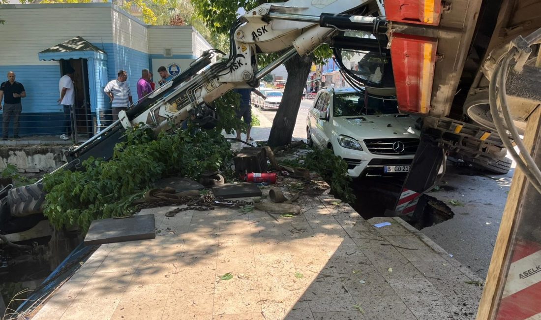 Bursa'nın Mudanya ilçesinde dere temizliği sırasında meydana gelen iş kazasında,